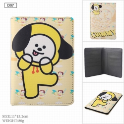 BTS BT21 PU leather multi-func...