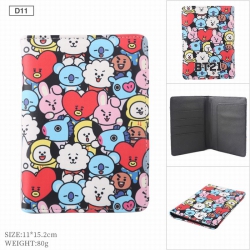 BTS BT21 PU leather multi-func...