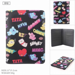 BTS BT21 PU leather multi-func...