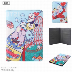 BTS BT21 PU leather multi-func...