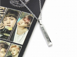 BTS Long column Necklace penda...