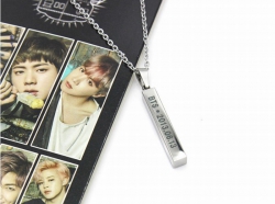 BTS Long column Necklace penda...