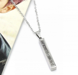 BTS Long column Necklace penda...