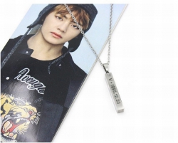 BTS Long column Necklace penda...