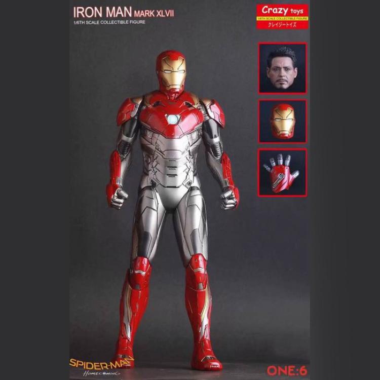 Iron Man MK47 Changeable face Boxed Figure Decoration 27CM