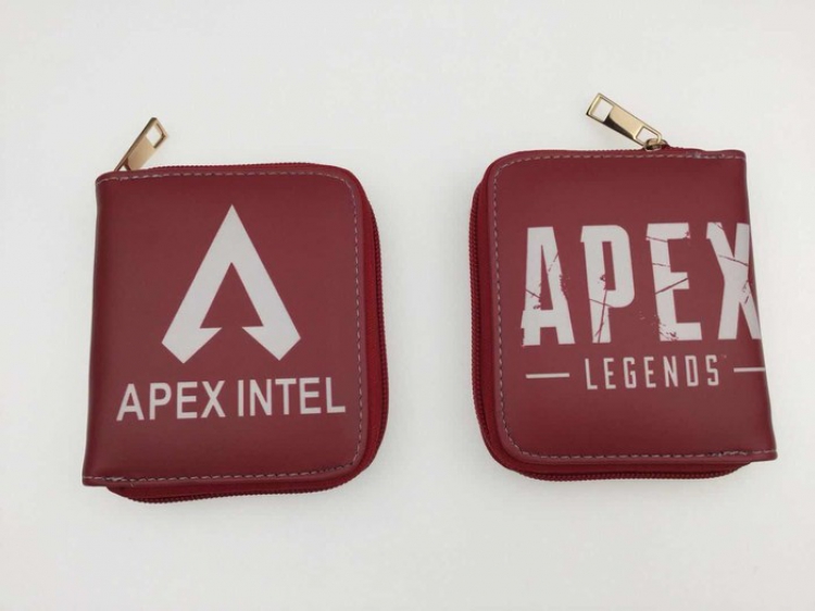 Apex Legends Full color Zipper PU short two fold wallet Purse Style B
