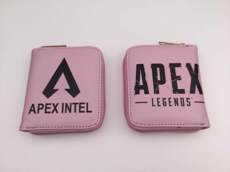 Apex Legends Full color Zipper PU short two fold wallet Purse Style C