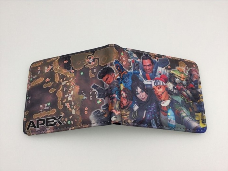 Apex Legends Full color PU short two fold wallet Purse Style V
