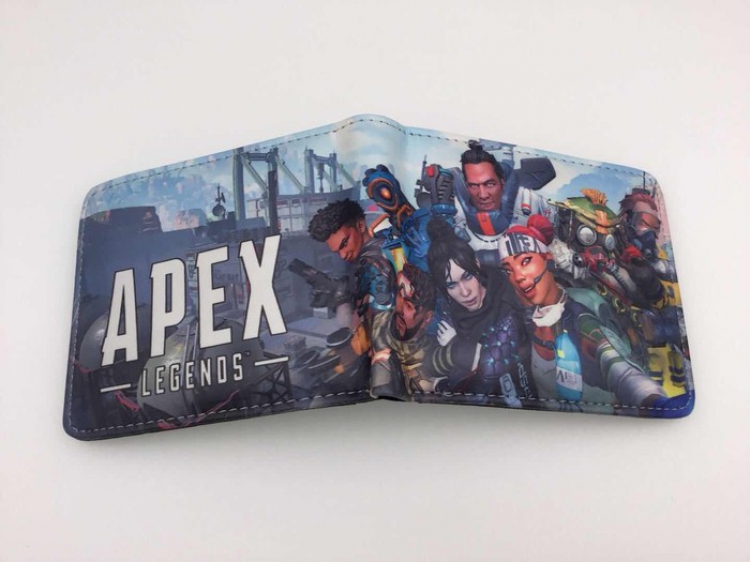 Apex Legends Full color PU short two fold wallet Purse Style T