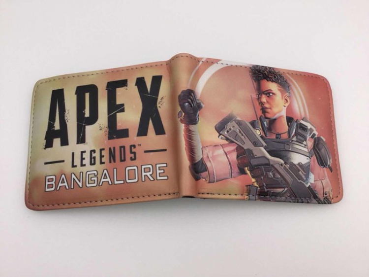 Apex Legends Full color PU short two fold wallet Purse Style N