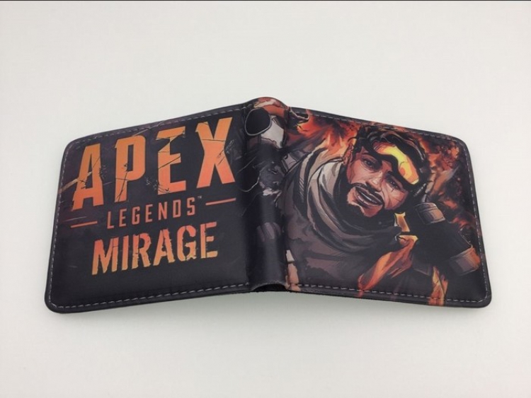 Apex Legends Full color PU short two fold wallet Purse Style M