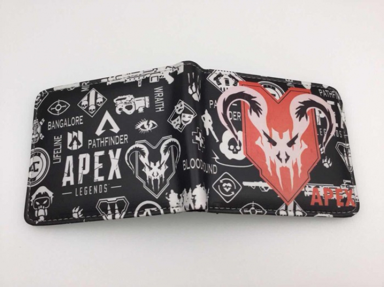 Apex Legends Full color PU short two fold wallet Purse Style D