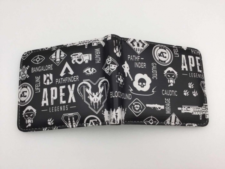 Apex Legends Full color PU short two fold wallet Purse Style A