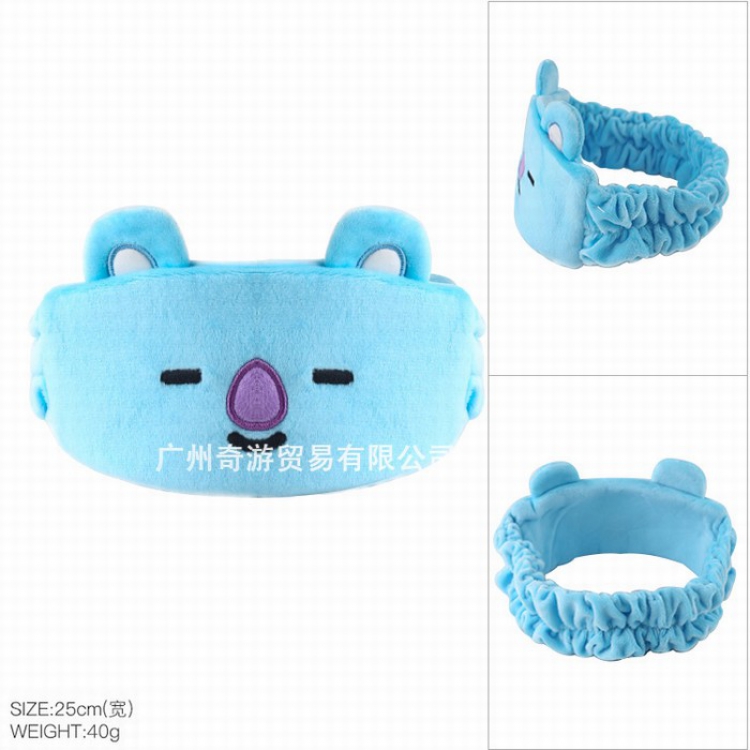 BTS BT21 Children's adult headband hair band wash headband 25CM 40G