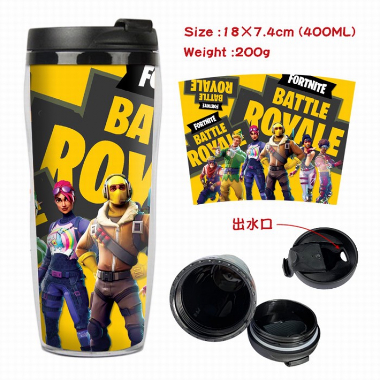 Fortnite Starbucks Leakproof Insulation cup Kettle 7.4X18CM 400ML Style E