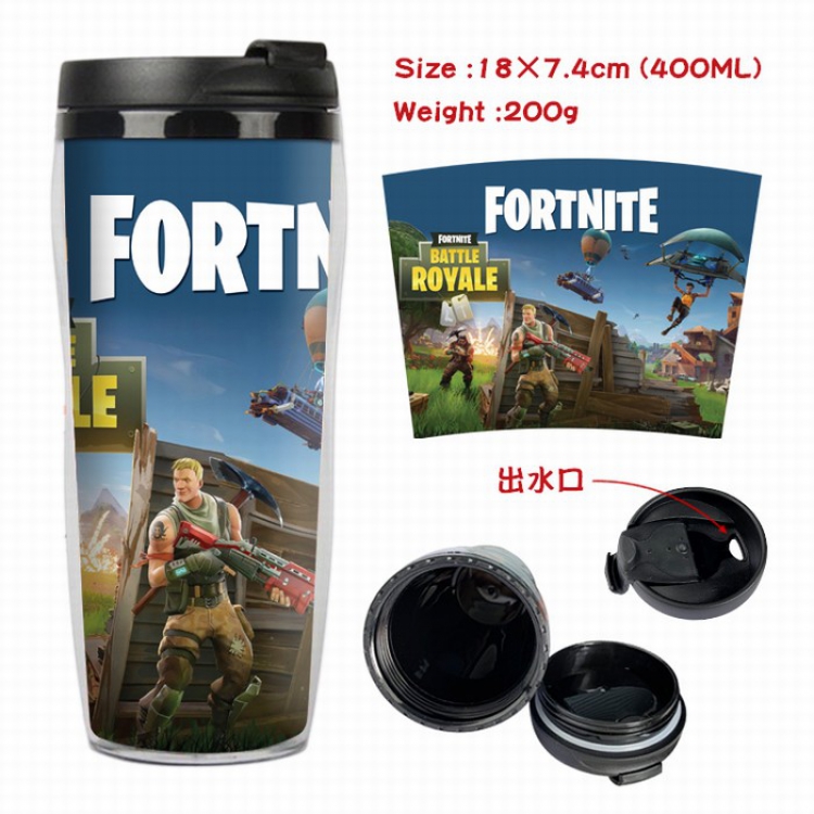 Fortnite Starbucks Leakproof Insulation cup Kettle 7.4X18CM 400ML Style D