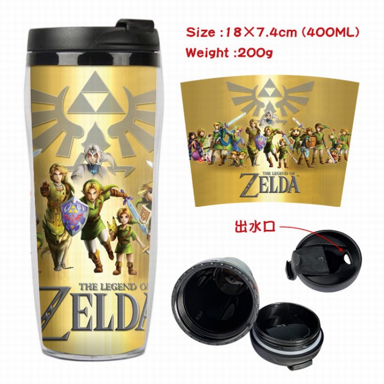 The Legend of Zelda Starbucks Leakproof Insulation cup Kettle 7.4X18CM 400ML Style C