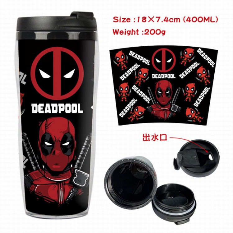 Deadpool Starbucks Leakproof Insulation cup Kettle 7.4X18CM 400ML Style B