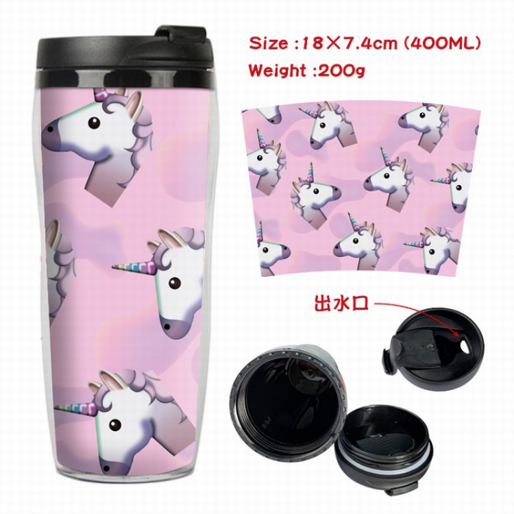 Unicorn Starbucks Leakproof Insulation cup Kettle 7.4X18CM 400ML Style C