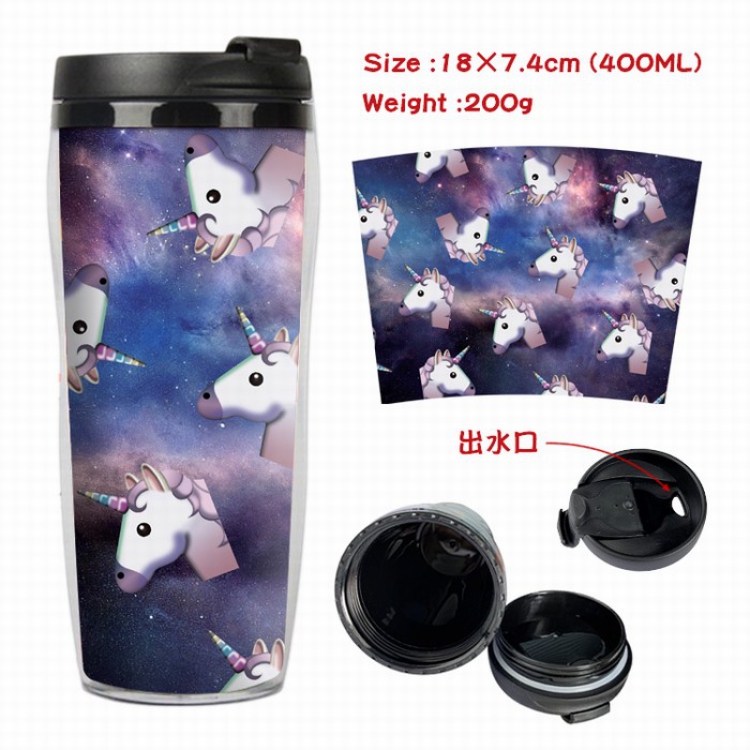 Unicorn Starbucks Leakproof Insulation cup Kettle 7.4X18CM 400ML Style B