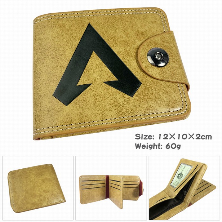 Apex Legends PU short two fold Snap button wallet Purse Style B