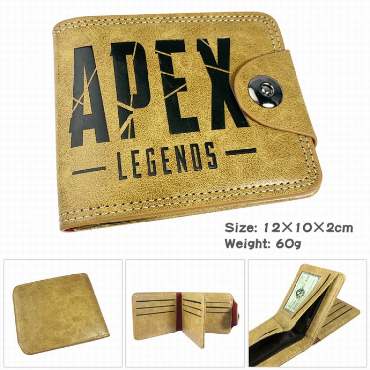Apex Legends PU short two fold Snap button wallet Purse Style A