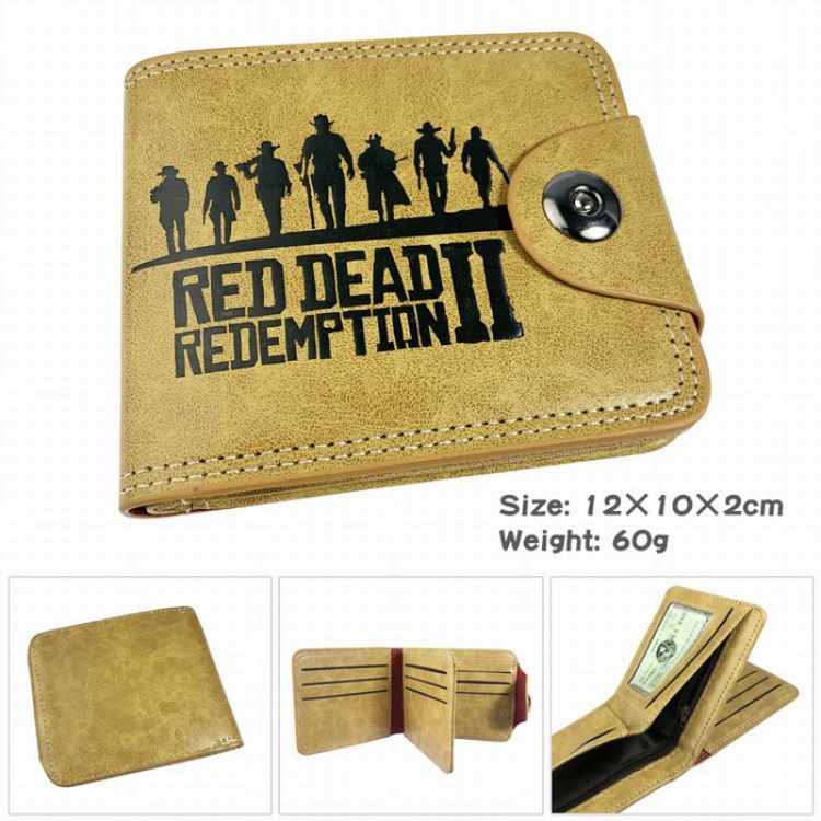 A Fistful Of Dollars PU short two fold Snap button wallet Purse 
