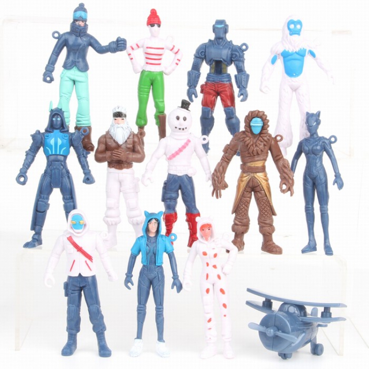 Fortnite a set of 12 models Bagged Figure Decoration 9CM 0.25KG