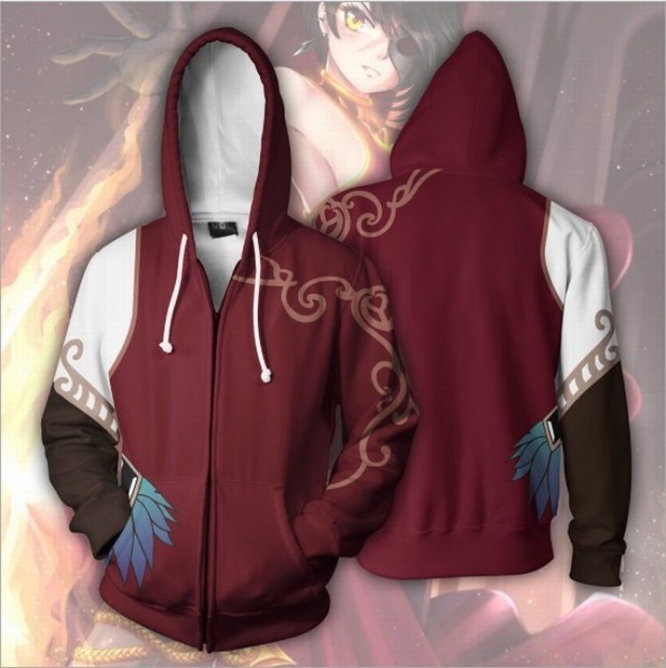 RWBY Sports zipper long sleeve jacket hip hop sweater Hoodie M-L-XL-XXL-XXXL price for 2 pcs preorder 3 days