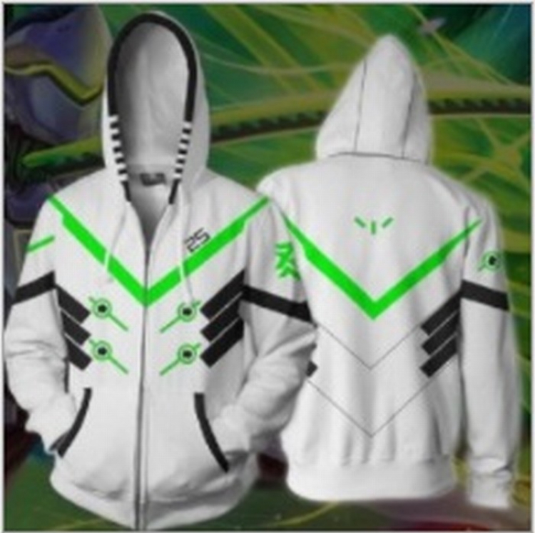 Overwatch Sports zipper long sleeve jacket hip hop sweater Hoodie M-L-XL-XXL-XXXL price for 2 pcs preorder 3 days