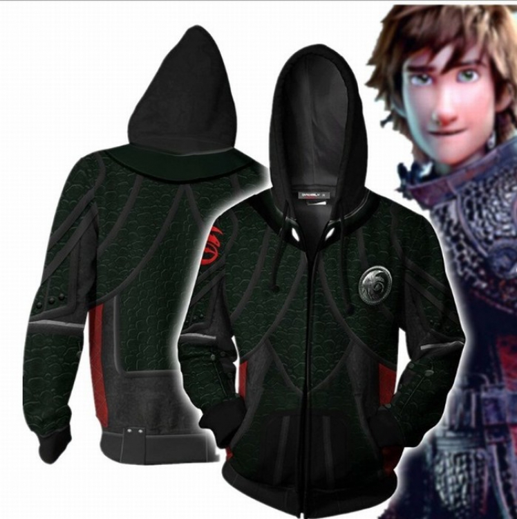 How to Train Your Dragon Sports zipper long sleeve jacket hip hop sweater Hoodie M-L-XL-XXL-XXXL price for 2 pcs preorde