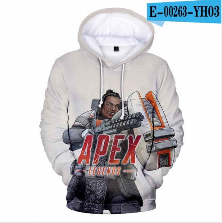 Apex Legends Full Color Long sleeve Patch pocket Sweatshirt Hoodie 9 sizes from XXS to XXXXL Style T 