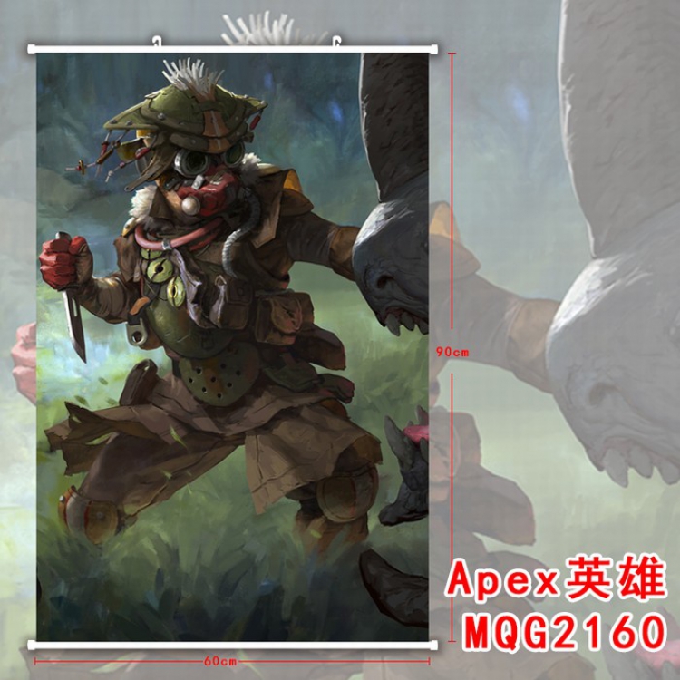 Apex Legends White plastic pole cloth painting Wall Scroll 60X90CM MQG2160