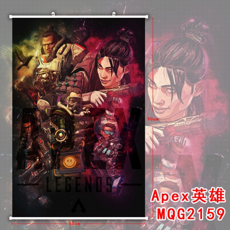 Apex Legends White plastic pole cloth painting Wall Scroll 60X90CM MQG2159