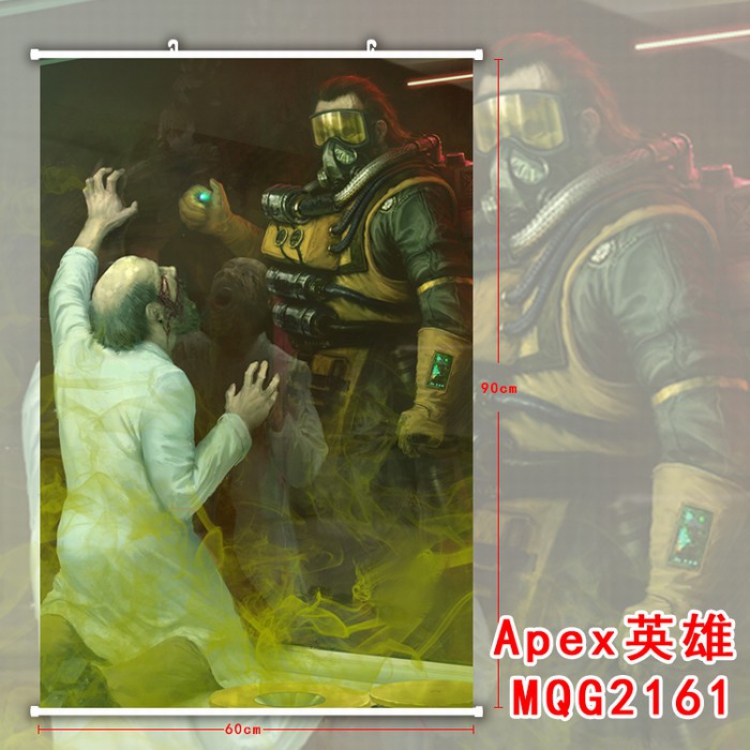 Apex Legends White plastic pole cloth painting Wall Scroll 60X90CM MQG2161