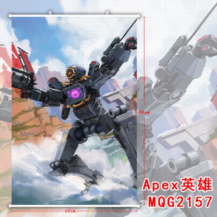 Apex Legends White plastic pole cloth painting Wall Scroll 60X90CM MQG2157