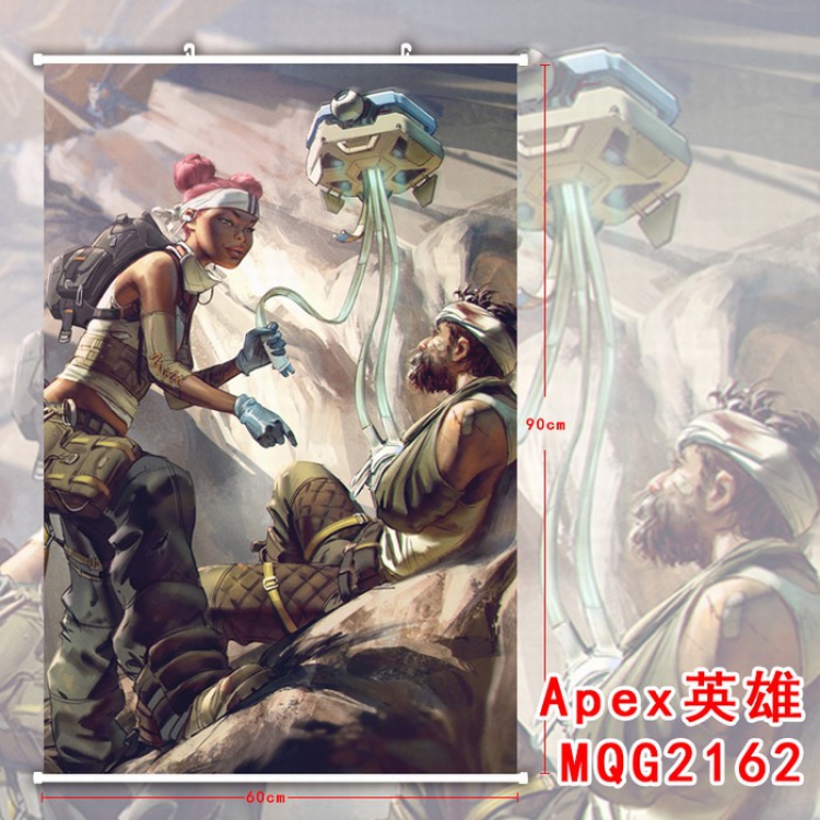 Apex Legends White plastic pole cloth painting Wall Scroll 60X90CM MQG2162