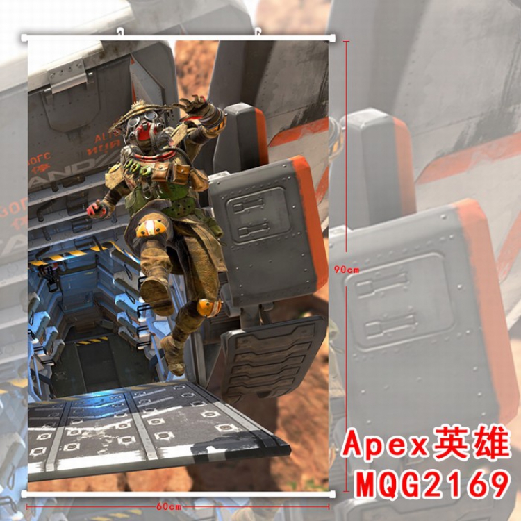 Apex Legends White plastic pole cloth painting Wall Scroll 60X90CM MQG2169