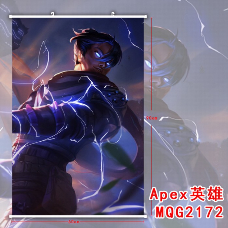 Apex Legends White plastic pole cloth painting Wall Scroll 60X90CM MQG2172