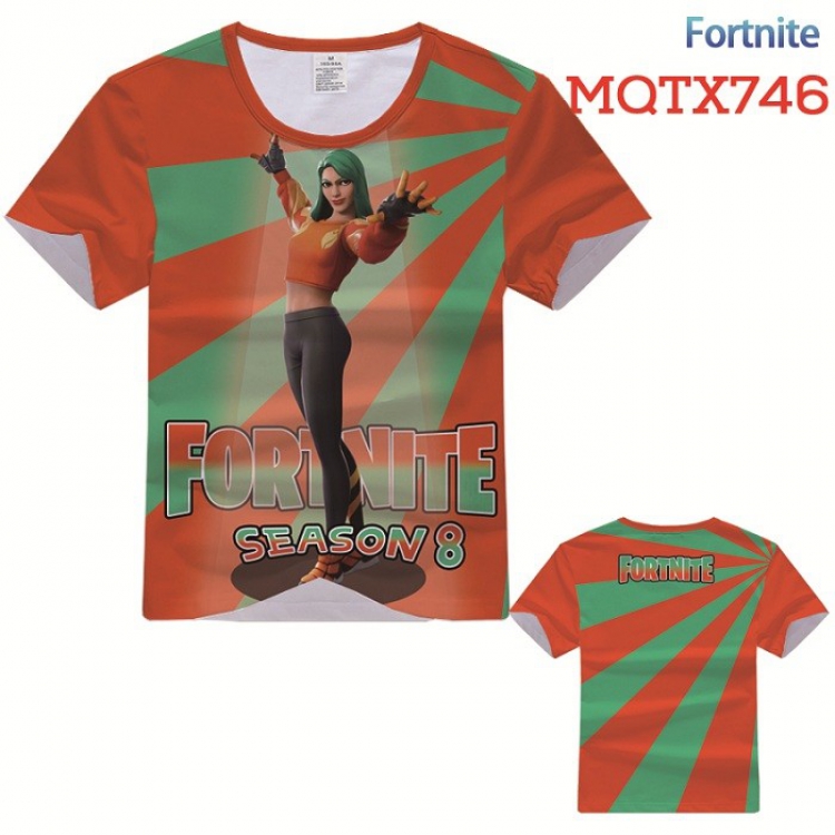 Fortnite Full color printed short sleeve t-shirt 10 sizes from XXS to XXXXXL MQTX746