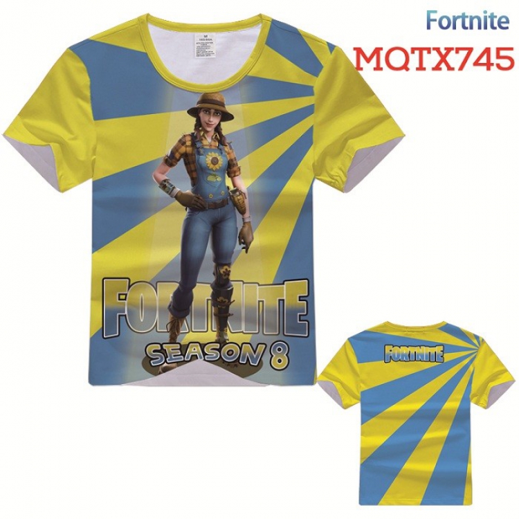Fortnite Full color printed short sleeve t-shirt 10 sizes from XXS to XXXXXL MQTX745