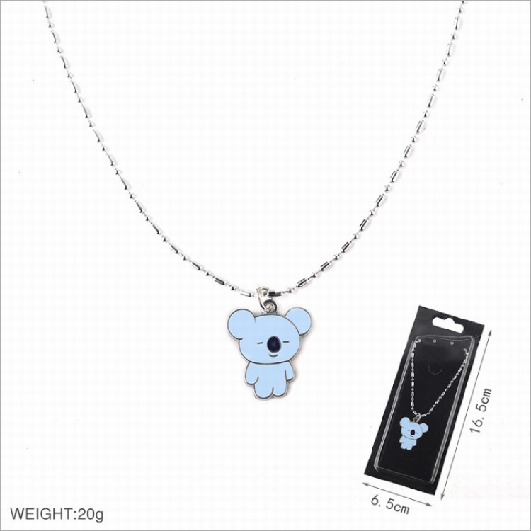 BTS BT21 Necklace pendant 20G Style G