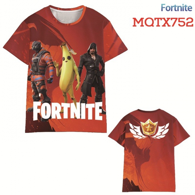Fortnite Full color printed short sleeve t-shirt 10 sizes from XXS to XXXXXL MQTX752