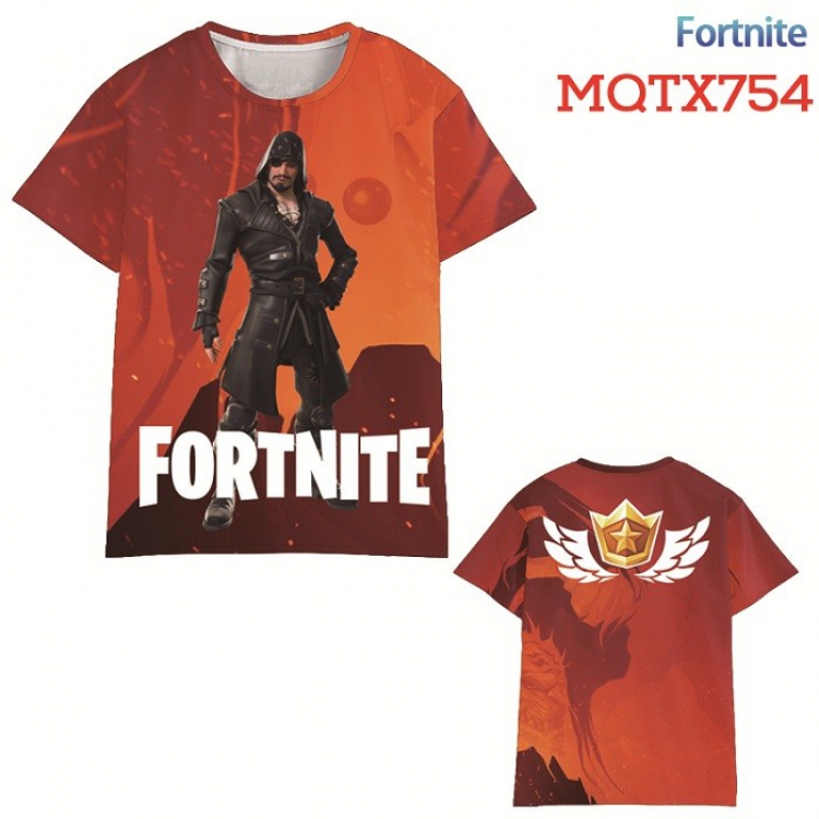 Fortnite Full color printed short sleeve t-shirt 10 sizes from XXS to XXXXXL MQTX754
