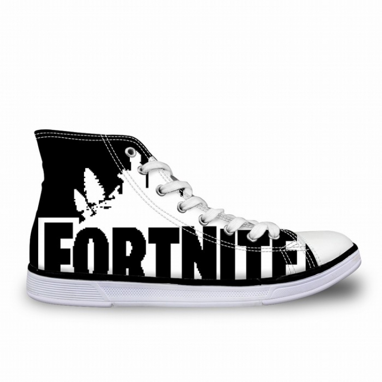 Fortnite Printed flat strap male and female high-top canvas shoes 35-45 yardage preorder 7 days FY6109AK