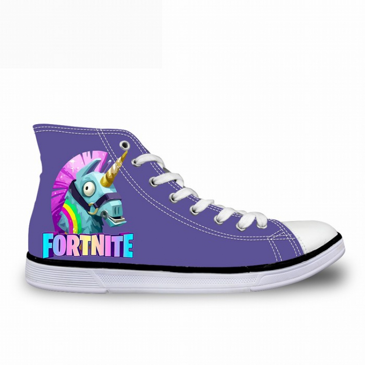 Fortnite Printed flat strap male and female high-top canvas shoes 35-45 yardage preorder 7 days FY6102AK
