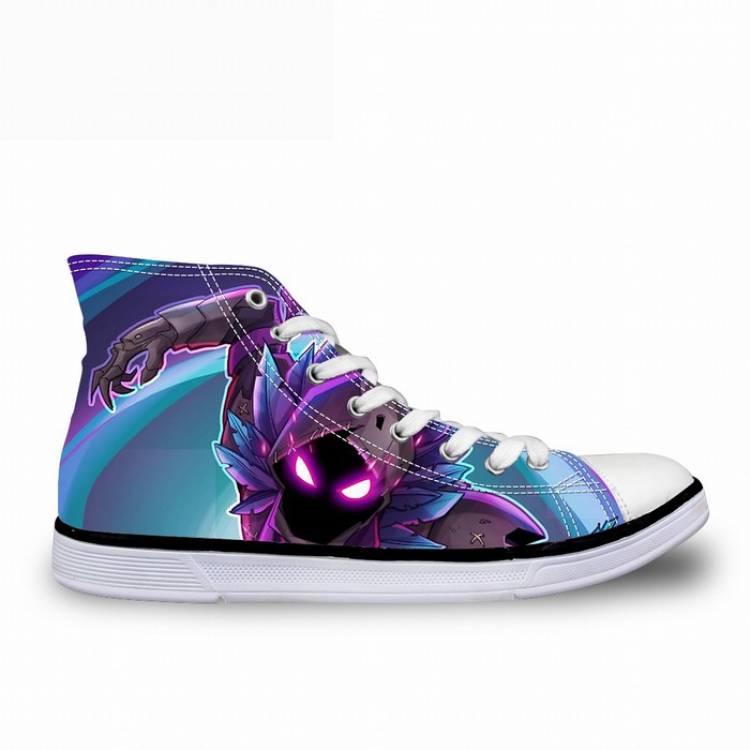 Fortnite Printed flat strap male and female high-top canvas shoes 35-45 yardage preorder 7 days FY6103AK
