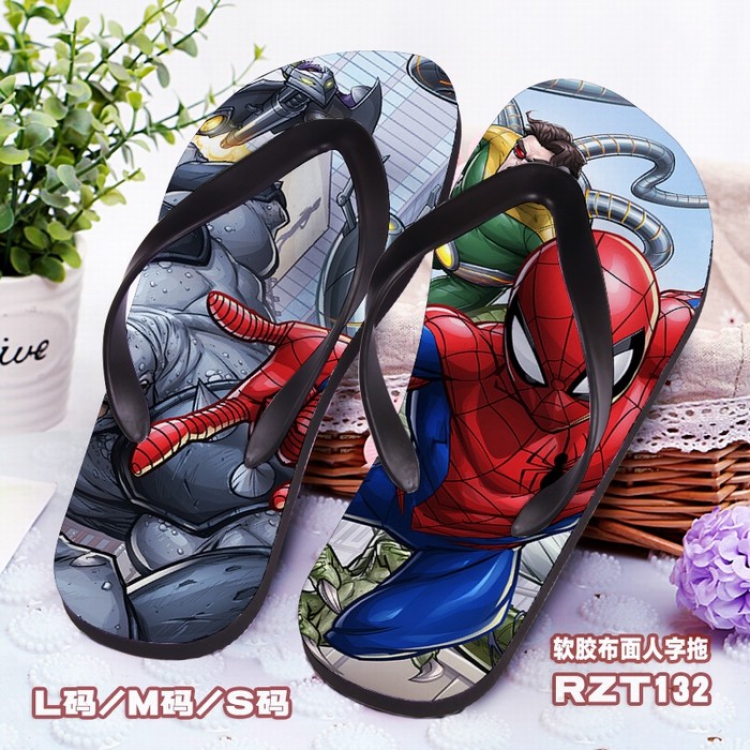 Spiderman Soft glue Cloth surface Flip-flops S.M.L RZT132
