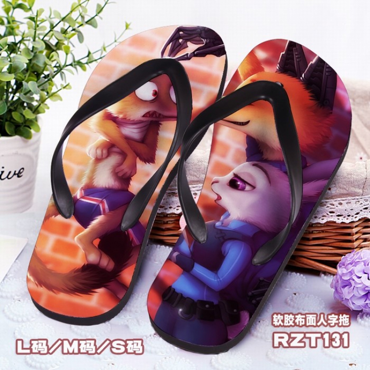 Zootopia Soft glue Cloth surface Flip-flops S.M.L RZT131