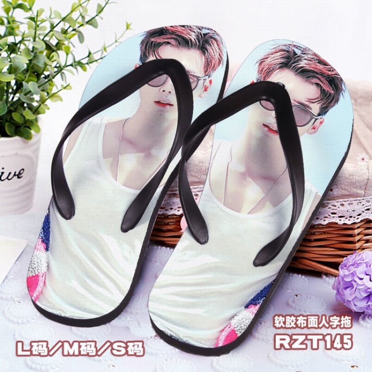 Li Zhongshuo Soft glue Cloth surface Flip-flops S.M.L RZT145